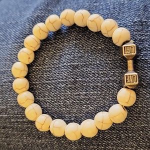 Live Lift Bracelet, off white / ivory silver